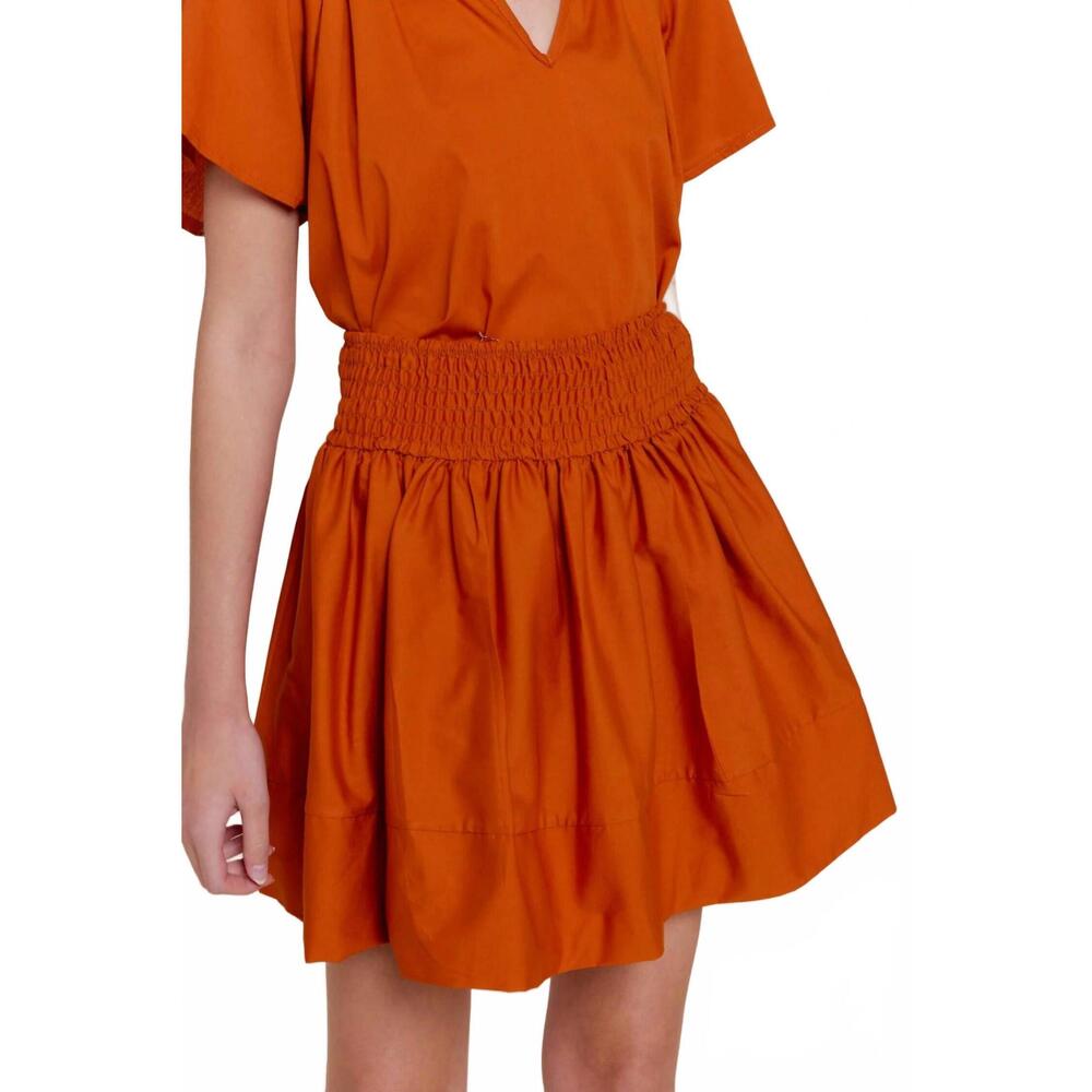 NEW SOFIA melanie mini skirt in burnt orange